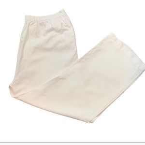 EILEEN FISHER Linen Blend Pants White Size XL